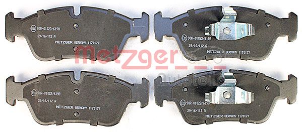 METZGER 1170177 Bremsbelagsatz, Scheibenbremse